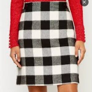 Buffalo Black and White Plaid Mini Skirt from the Loft